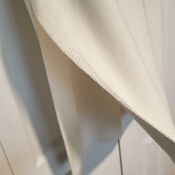 Chicos Travelers Long Rib Tunic Sweater Dress Women 1 = 8 10 Modern Ecru Ivory - Picture 8 of 11